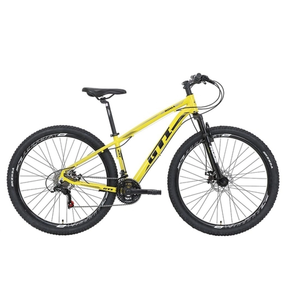 Bicicleta GTI Roma Aro 29 Quadro 19 Alumínio Amarela 21V .