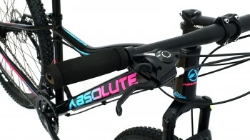 Bicicleta Absolute Hera Aro 29 Quadro 17 Alumínio Preto/Pink/Azul 24V .