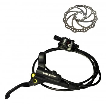 Freio Disco Hidráulico Traseiro Absolute+disco 160 Bike Grau .